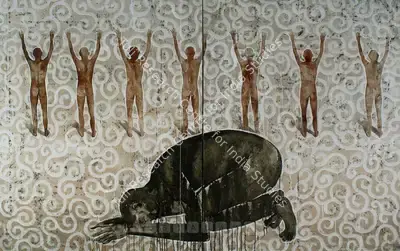 Iranna, G.R. (Artist). Prayer, 2006 | Painting, Sa.Onl/19.06.08, 2008 · Saffronart