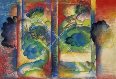 G.M. Sheikh (Artist), Changing Season, 1981, Painting