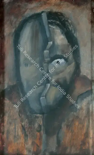 Altaf (Artist), Self-Portrait, 1968, Painting