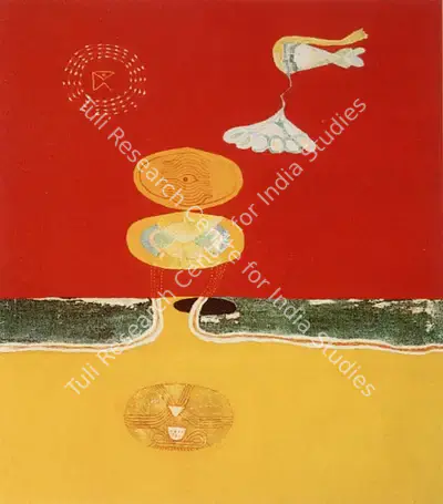 Prabhakar Barwe (Artist), Ethereal Transition, 1969, Painting
