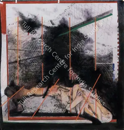 Vinod Dave (Artist), Scattered Silence, 1984, Painting