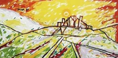F.N. Souza (Artist), Untitled, 1989, Painting
