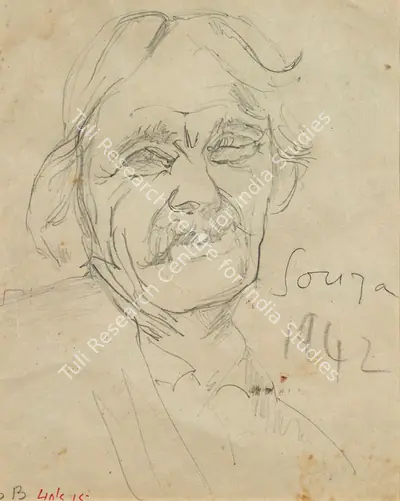 F.N. Souza (Artist), Untitled, 1942, Drawing