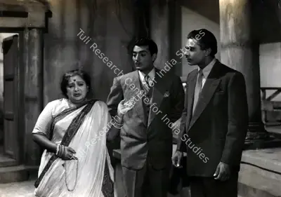Hem Chunder (Director), Teen Bhai, 1955, Photographic Still