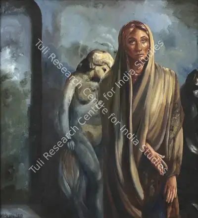 Bhattacharjee, Bikash (Artist). Untitled, 2000 | Painting, Sa.Onl/29.03.12, 2000