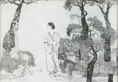 K. Laxma Goud (Artist), Untitled, Graphic Art