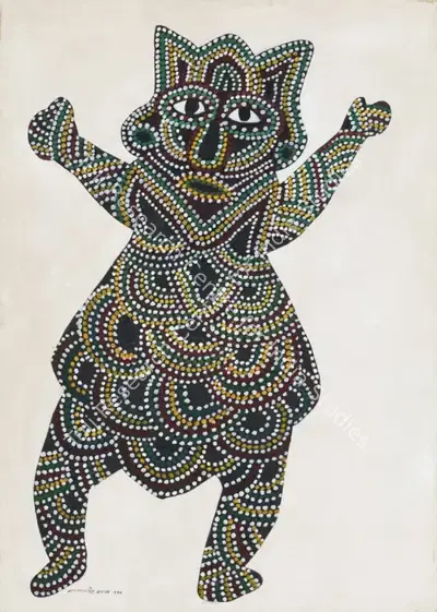 Jangarh Singh Shyam (Artist), Untitled (Gond Art), 1996, Painting