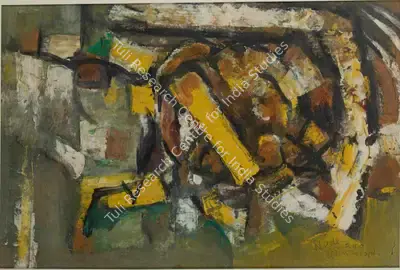 Sunil Madhav Sen (Artist), Untitled (Nude248/Nude Sketch), Painting