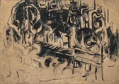 Biswas, Nikhil (Artist). Durgapur Steel Works, n.d. | Painting, De.Onl/07.05.22, 2022 · DeRivaz & Ives