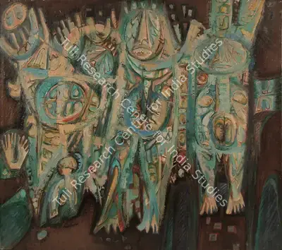 Rabin Mondal (Artist), Coronation, 1978, Painting