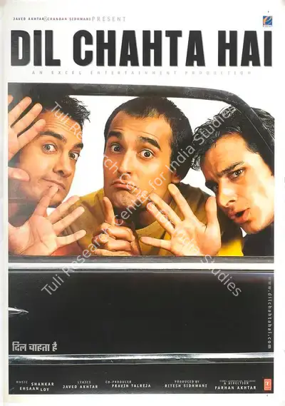 Farhan Akhtar (Producer), Dil Chahta Hai, 2001, Full Sheet Poster