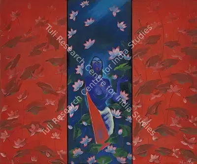 Shail Choyal (Artist), Neel Kamal, 1996, Painting
