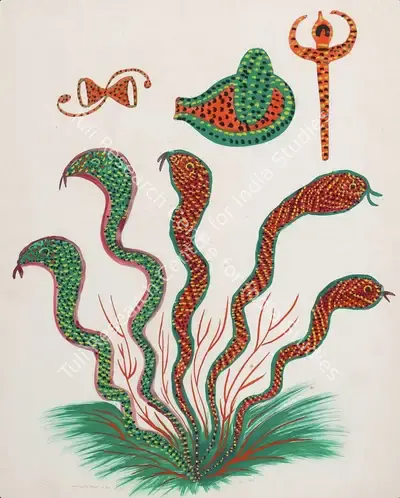 Jangarh Singh Shyam (Artist), Untitled, 1989, Painting