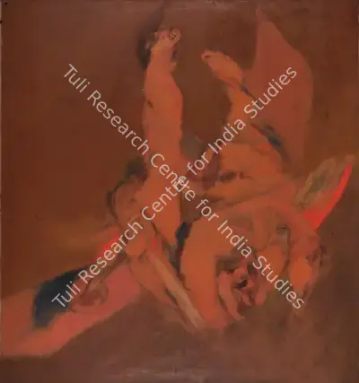Tyeb Mehta (Artist), Falling Figure, 1968, Painting
