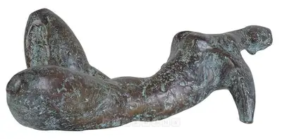 Prodosh Dasgupta (Artist), Fallen Figure, 1970, Sculpture