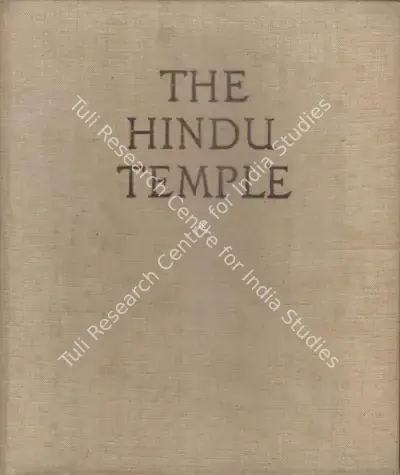 Stella Kramrisch (Author), The Hindu Temple, 1946, Authored Book