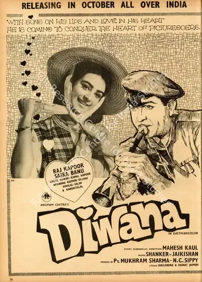 Mahesh Kaul (Director), Diwana, 1967, Advertisement