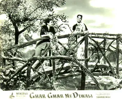 Sohrab Modi (Producer), Ghar Ghar Me Diwali, 1955, Lobby Card