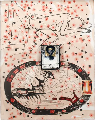Atul Dodiya (Artist), Sleeping With The Stars, 2005, Painting