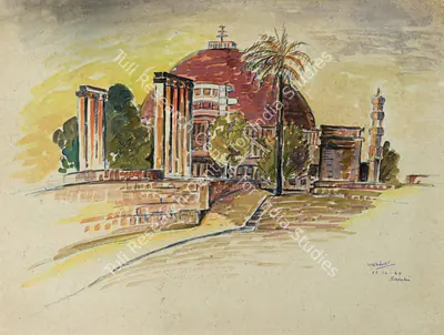 K.K. Hebbar (Artist), Sanchi, 1968, Painting