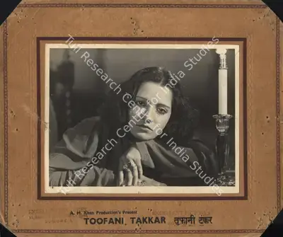 A.M. Khan (Producer), Toofani Takkar, 1947, Photographic Still Mounted on Lobby Card