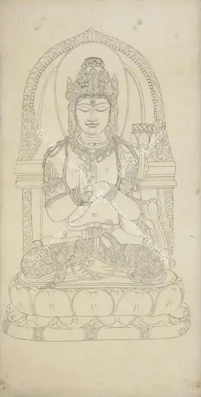 Nandalal Bose (Artist), Untitled, 1945, Painting