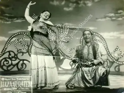 Jayant Desai (Director), Hazaar Raten, 1953, Lobby Card