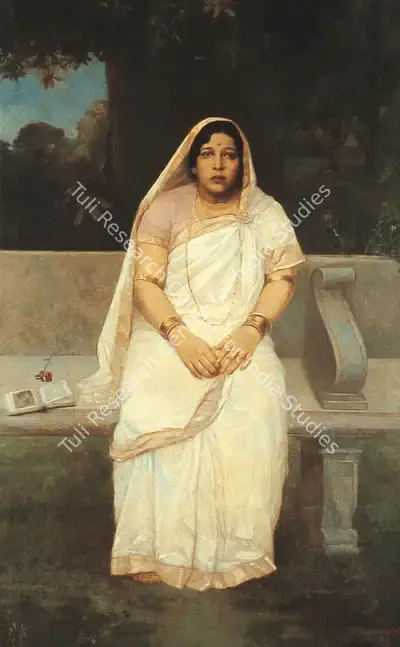 Hemendranath Mazumdar (Artist), Portrait Of A Lady, 1938, Painting