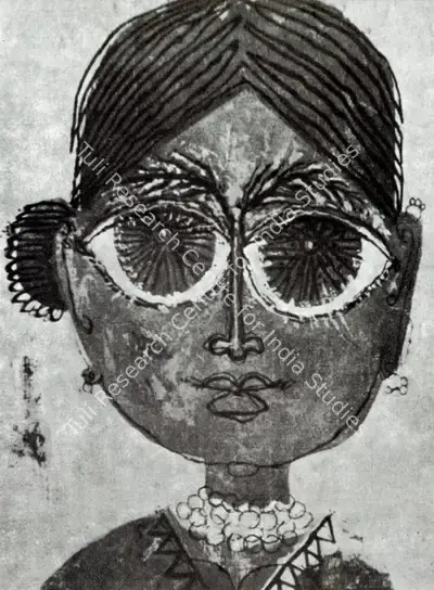 Laxman Pai (Artist), Face, Painting