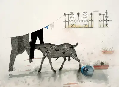 Jagannath Panda (Artist), Second Skin - II, 2006, Painting