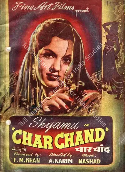 F.M. Khan (Producer), Char Chand, 1953, Song-Synopsis Booklet