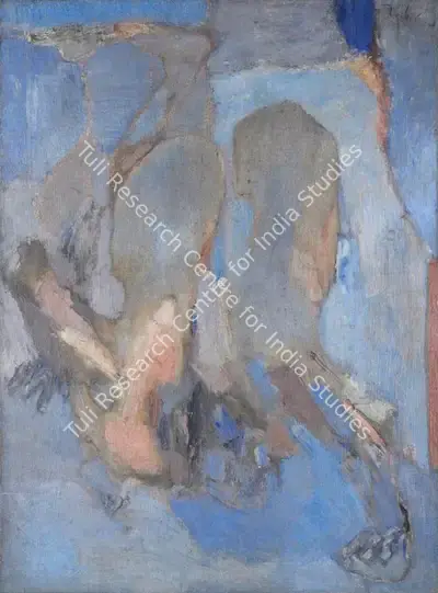 Tyeb Mehta (Artist), Falling Figure, 1965, Painting