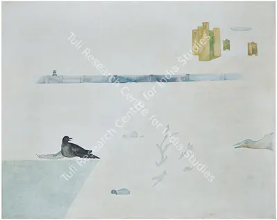 Barwe, Prabhakar (Artist). First Cloud. Enamel on canvas, 1989 | Painting  | 00867101
