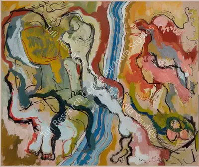 L. Munuswamy (Artist), Untitled (Abstract), 1961, Painting