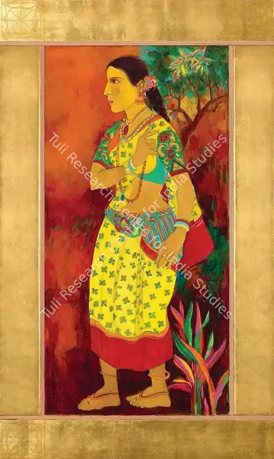Goud, K. Laxma (Artist). Untitled, 2022 | Painting, AG.Onl/28.10.23, 2023 · Asta Guru