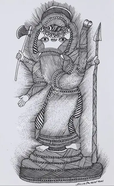 Jangarh Singh Shyam (Artist), Untitled (Gond Art), 2001, Painting