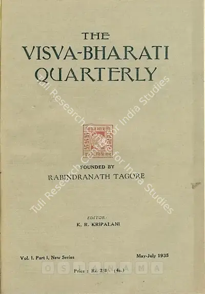 K.R. Kripalani (Editor), Visva-Bharati Quarterly, 1935, Journal