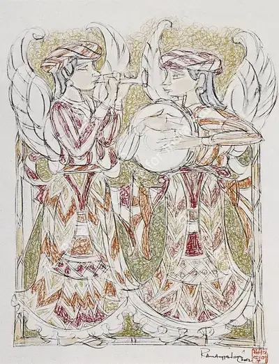 A. Ramachandran (Artist), Untitled, 2002, Painting