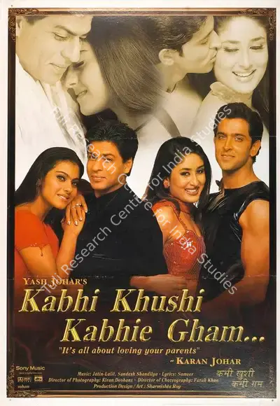 Hiroo Johar (Producer), Kabhi Khushi Kabhi Gham, 2001, Full Sheet Poster