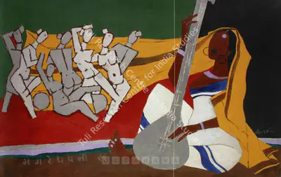 M.F. Husain (Artist), Untitled, 1935, Painting
