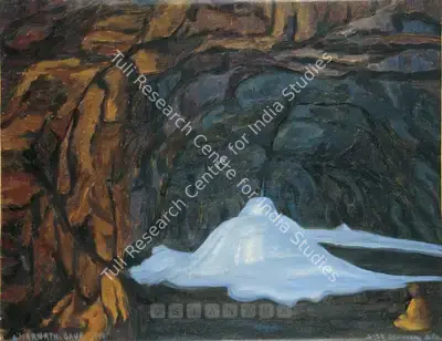 Sass Elizabeth Brunner (Artist), Amarnath Cave, 1940, Painting
