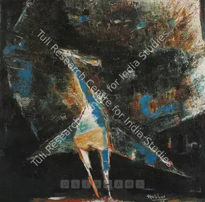 K.K. Hebbar (Artist), Untitled, 1970, Painting