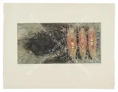 Krishna Reddy (Artist), Trois Graces, 1958, Painting