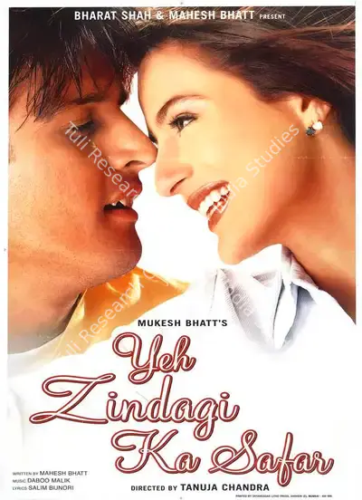 Mahesh Bhatt (Producer), Yeh Zindagi Ka Safar, 2001, Full Sheet Poster