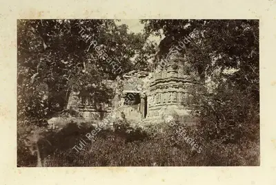 Eugene Clutterbuck Impey (Photographer), Temple at Parusnath in the Ulwur territory, Antiquarian Photograph