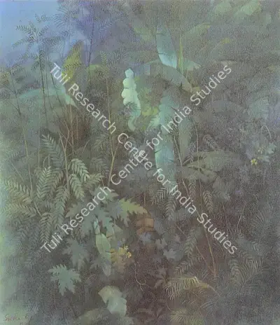Suhas Roy (Artist), Landscape, 1979, Painting