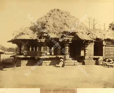 Colonel Thomas Biggs (Photographer), Belgaum. Porch of a Jain Temple, Antiquarian Photograph