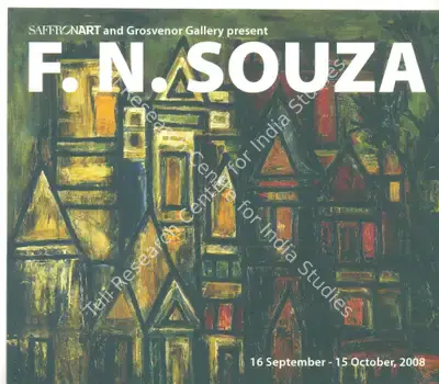 F.N. Souza (Artist), F. N. Souza, 2008, Solo Exhibition Invitation