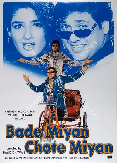 Vashu Bhagnani (Producer), Bade Miyan Chote Miyan, 1998, Full Sheet Poster