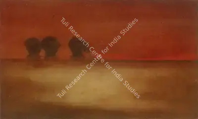 Follower of Abanindranath Tagore (Artist), Labourers Pushing Coal Wagons, Painting